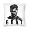 Football Messis Pillowcase Soft Fabric Cushion Cover Gift  Throw Pillow Case Cover Home Zippered Xcm