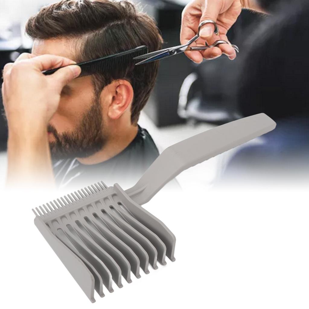 Mens Hairstyle Comb Styling Tools Flat Top Guide Comb Anti-static Haircut Clipper Hair Cutting Tool Professional Hair Comb
