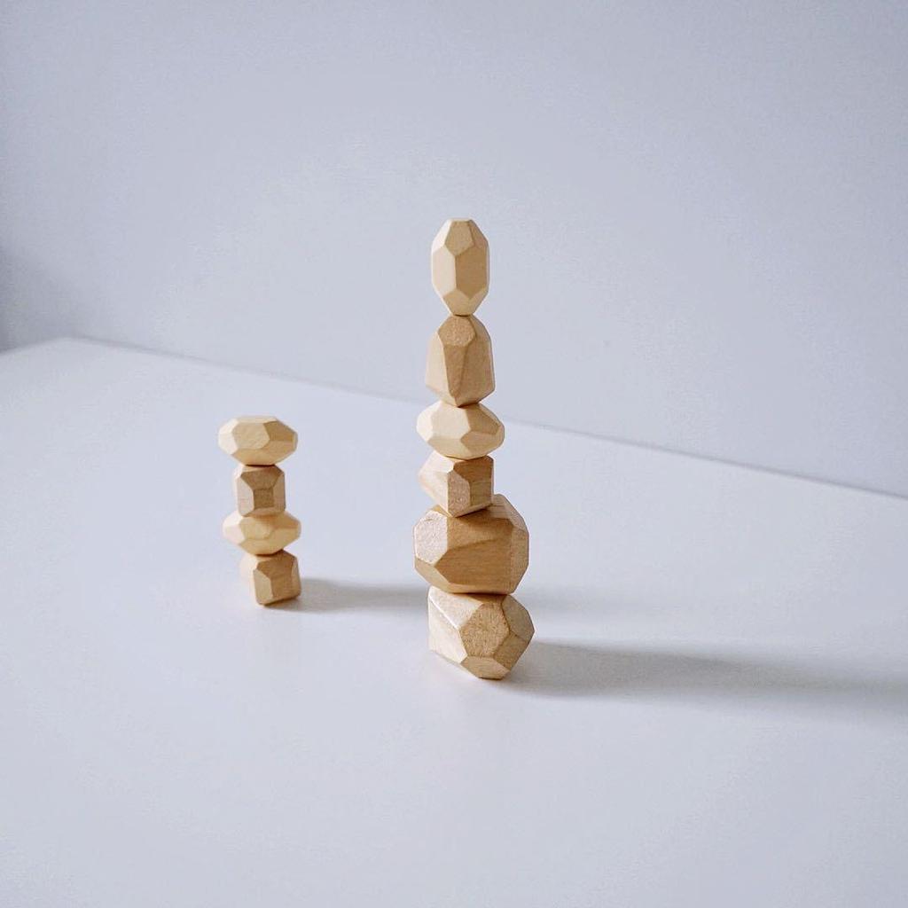 Colorful Stacking Stones Building Blocks for Children's Hand-Eye Coordination - Educational Toy for Boys & Girls Ages 3-6