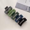 8.7cm Square Rectangle Simple Multi Colors Hair Claw Clips Middle Matte Hair Claw for Woman Girls