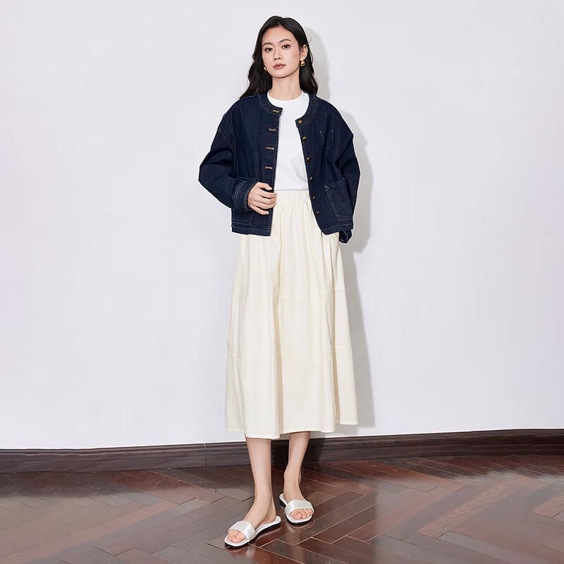 Chuyu Women's A-Line Puffy Mid-Length Skirt
