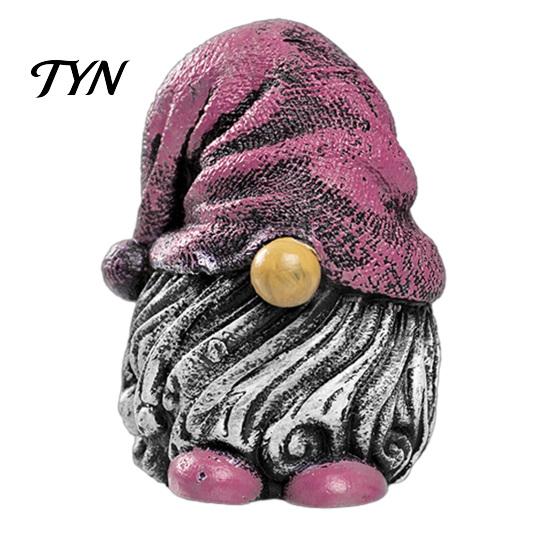 Colorful Yard Decor Hat Gnome Resin Statue, Faceless Dwarf Figurine with Wrinkled Hat, Cute Gnomes Waterproof Garden Ornament, Indoor Tabletop