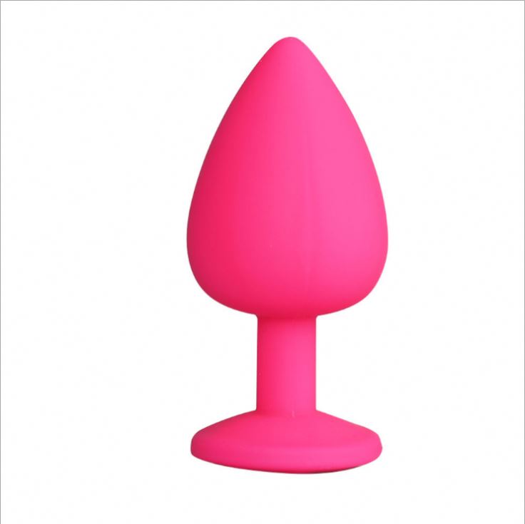 Factory Classic Butt Plug Anal Plug Sex Toy Large Size Soft Silicone in Assorted Colors Red Black Purple Pink for Man Woman