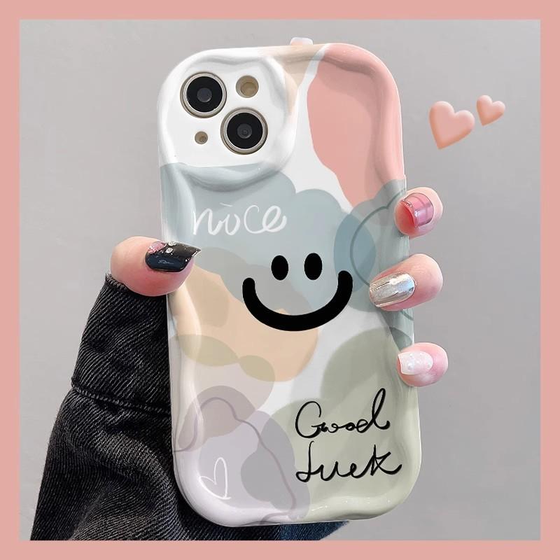 Smiling Face for Apple 16promax Mobile Phone Case for Honor 200 Creative for Vivo Protective Cover 13 New Model for Huawei Mat