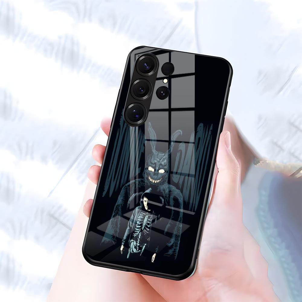 D-Donnie D-Darkos Phone Case For Samsung S26 S25 S24 FE S23 S22 S21 Plus S20 Ultra Note20Ultra Black Glass Cover