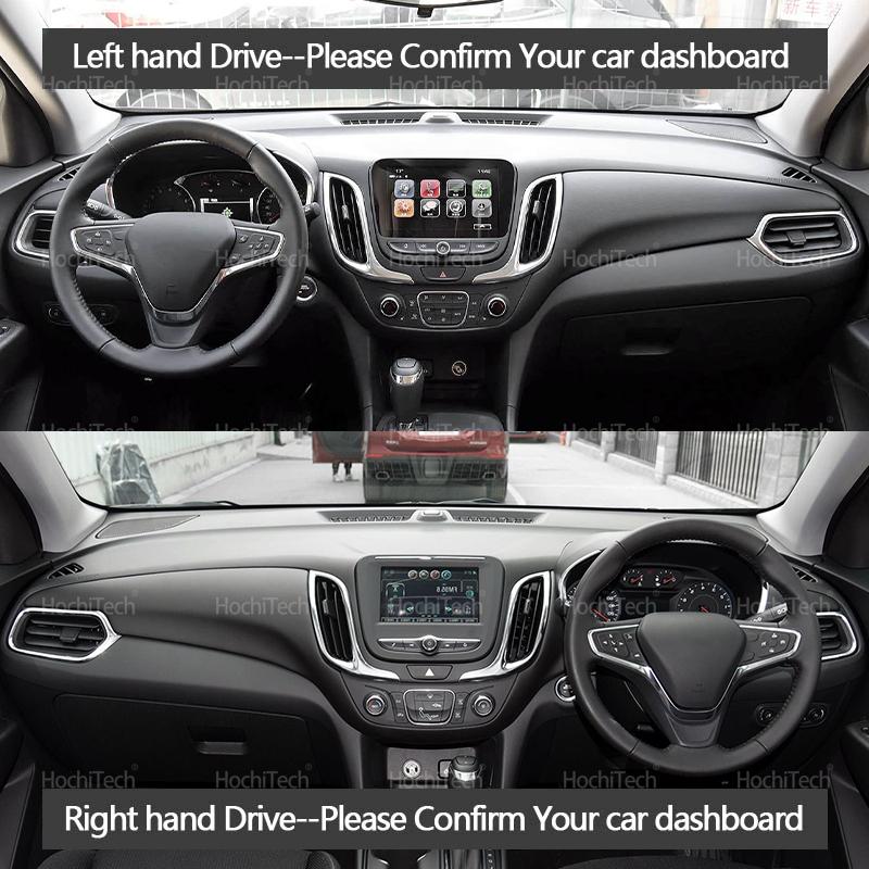 For Chevrolet Equinox 2017 2018  MK3 3rd Gen 3 Holden Equinox Dashboard Cover Avoid Light Pad trument Platform Mat Carpet