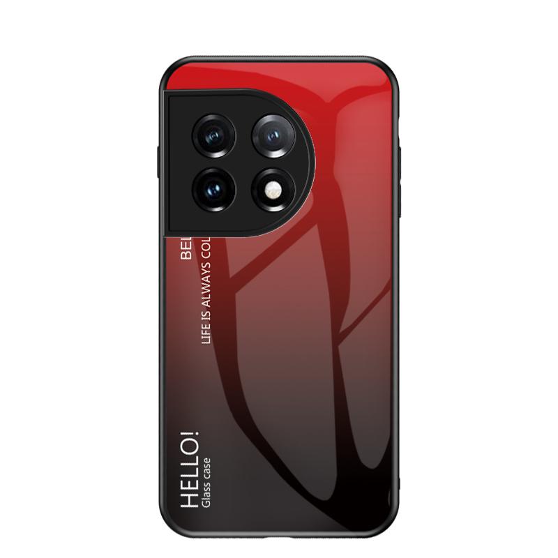 For OnePlus 11 Case Luxury Hard Tempered Glass Gradient Protective Back Cover case For OnePlus 10 Pro 10T OnePlus11 10Pro Shell