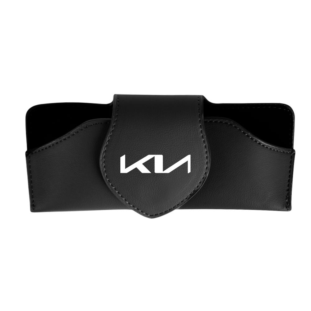 AHU1 Car Glasses Storage Box Leather Car Visor Sunglasses Storage Clip for Kia Sportage Ceed Picanto Rio ProCeed Niro 5 3 4 K7 K5 K8