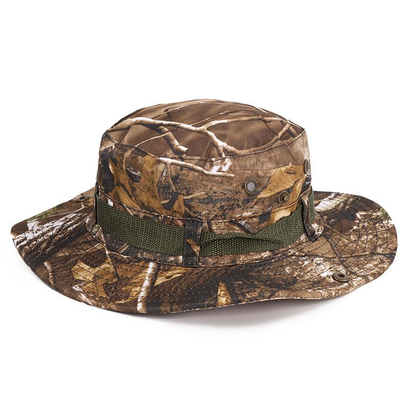 New Summer Fashion Unisex Camouflage Tactical Army Bucket Hats Men Hiking Hunting Panama Cap Outdoor Anti Uv Fisherman Hat