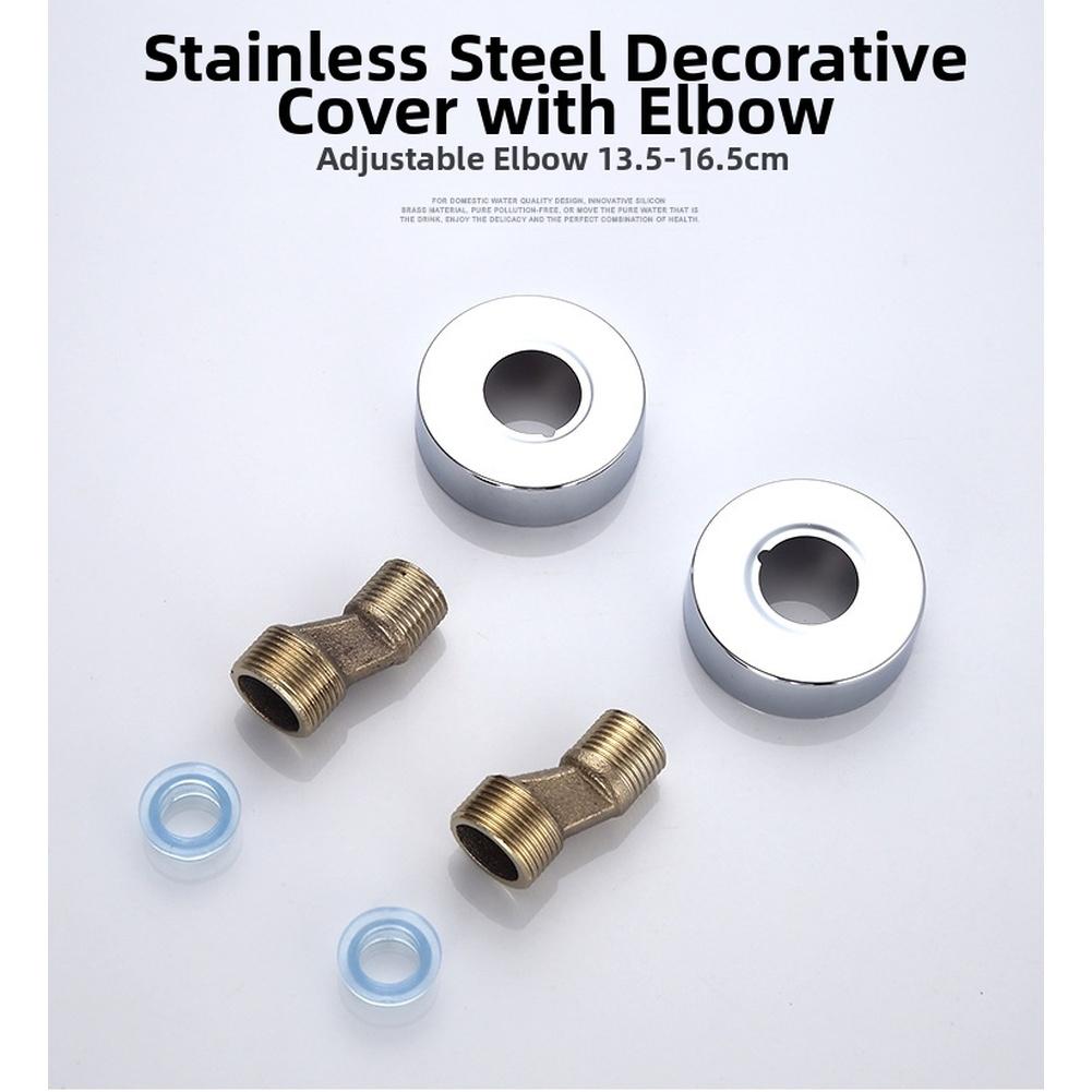 Bathroom Shower Faucet Mixer Set Designed with Brass Valve and Stainless Steel Hose for Reliable Hot and Cold Water Regulation