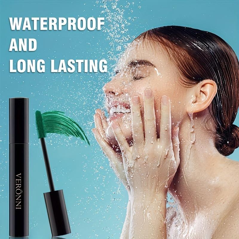 Waterproof Mascara Long-Lasting Smudge-Proof Curling Formula for All Skin Types