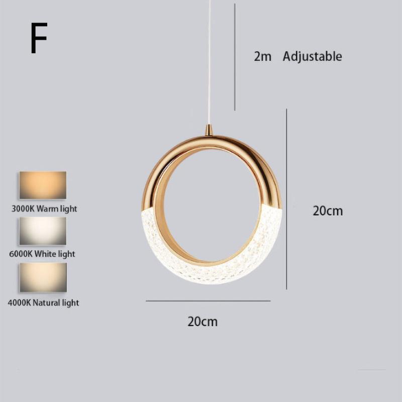 

Скандинавские светодиодные подвесные светильники Хрустальная серия Люстра Модная люминария Для освещения спальни, ресторана Домашний декор Лампа Люстра Искусство 4000K natural light чёрный