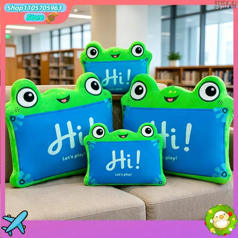 Xiaohe Flat Pillow Green Dragon Cute Frog Modeling Children's Waist Cushion Cartoon Modeling Baby Waist Pillow