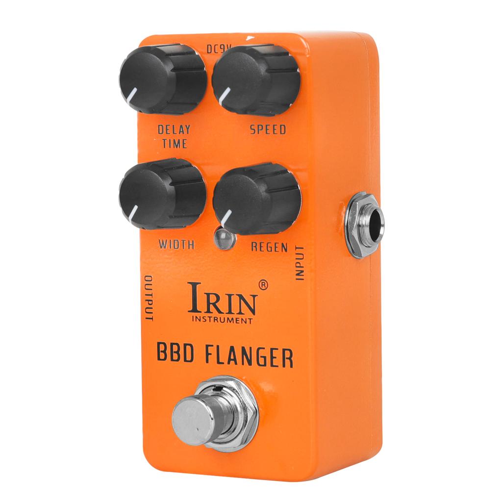IRIN RS-08 BBD Flanger Electric Guitar Effect Pedal Metallic Flanging Timbre Effects True Bypass Pedals Guitar Accessories