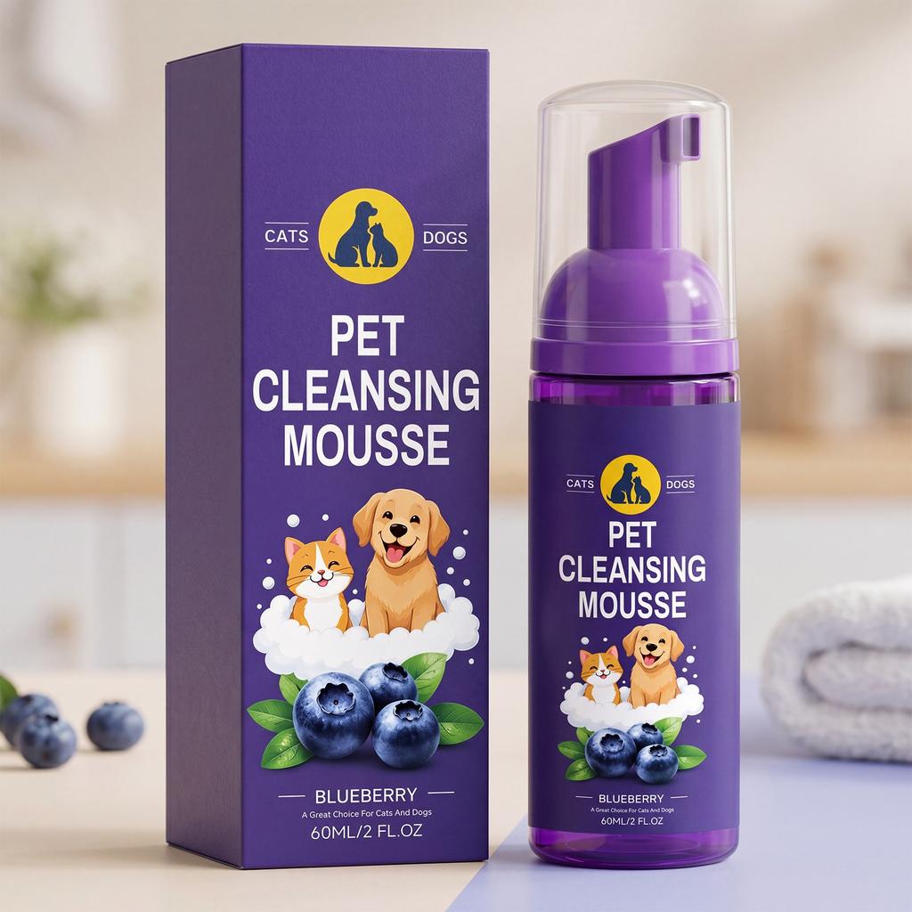 EelJoy Pet Shampoo - Waterless Foam, 60ml for Dogs and Cats