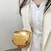 Mini Version Fashion Gold Metal Closure Apple-shaped Clutch Bag Women's Evening Wedding Party Chain Crossbody Bag Shoulder Bag