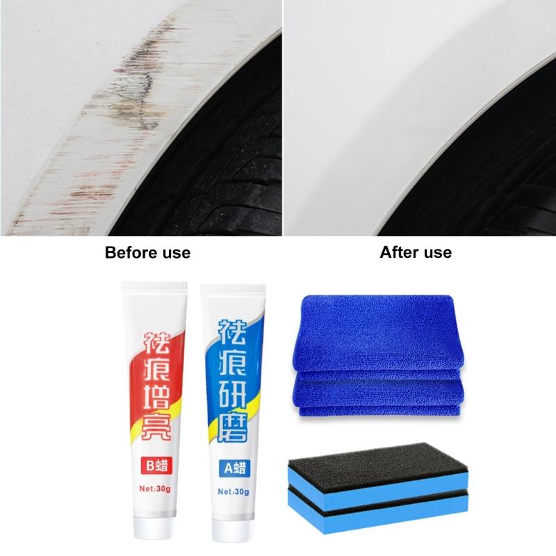 Advanced Car Paint Scratch Repair Polish Cream Compound For Minors Scratches Swirl Mark Easy Application Restores Shine