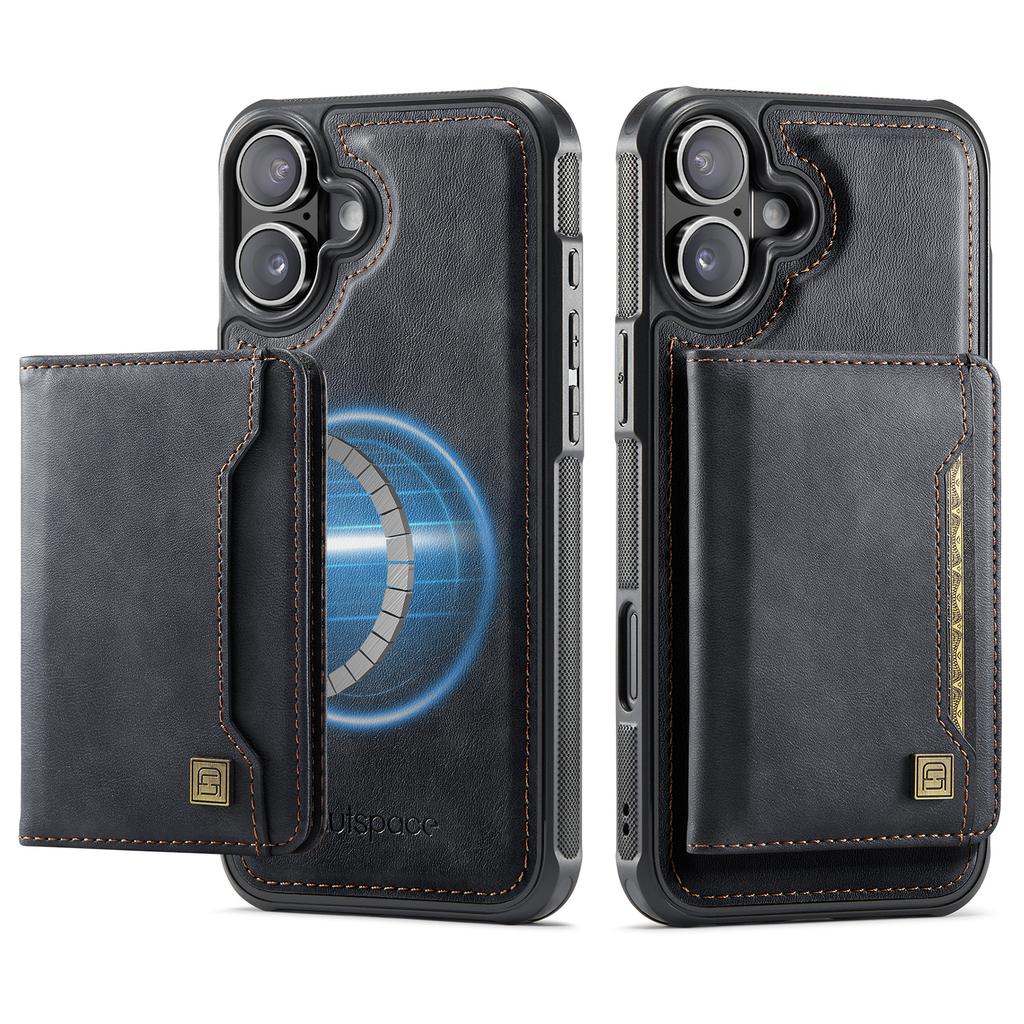 2 In 1 Detachable Magnetic Cards Solt Wallet Leather Case For iPhone 16 Pro Max 15 Plus 14 13 12 For Magsafe Removable Bag Cover