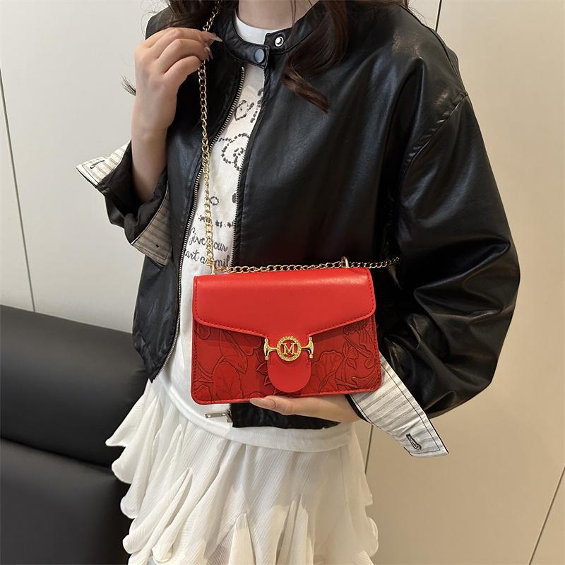 Manufacturer Wholesale Women's Bags Bags2025 New Fashion Printed Chain Bag Shoulder Bag Crossbody Small Square Bag