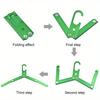 1 Pc Aluminum Foldable Portable Drain Hangers for Business Trips Ultra-light Non-slip Hangers for Road Trips Outdoor Camping Accessories