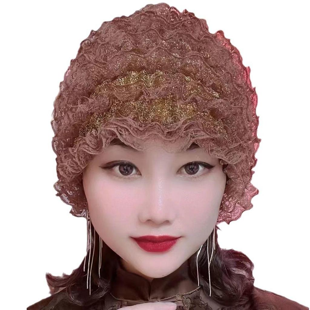 Snood per Capelli in Pizzo Elasticizzato Bianco - Elegante, Traspirante e Sicuro per i Capelli Ribelli