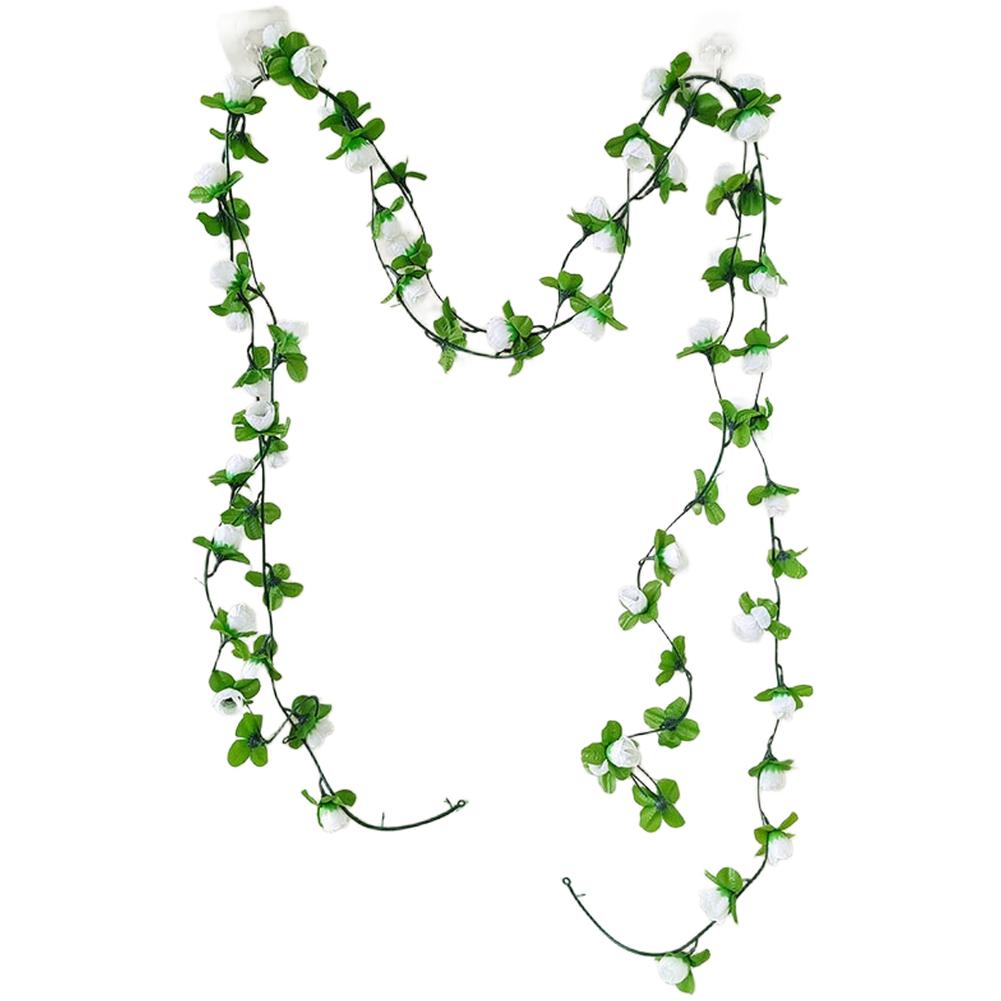 Artificial Silk Rose Vine 230cm Length for Wedding Reception Decor For Home Hall Decoration Hanging Floral Vine