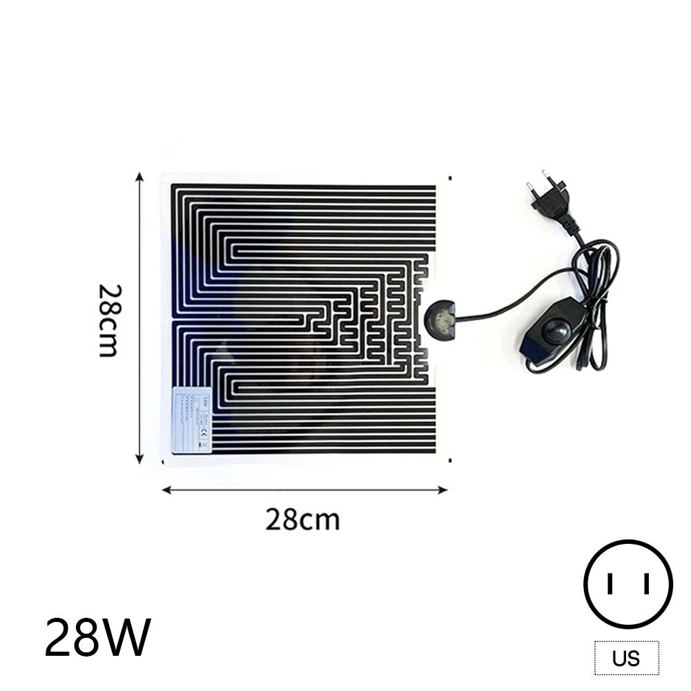 Adjustable Temperature 5-45W Reptiles Heat Mat EU/US/UK Plug Climbing Pet Heating Warm Pads Thermal Insulation Equipment