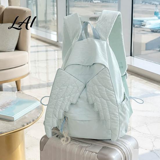 Zaino ad Ala d'Angelo per Donne Ragazze Leggero in Nylon Borsa per Ragazze Scolastiche Grande Zaino per Libri Daypack Borsa Essenziale per Viaggi Outdoor Pendolarismo