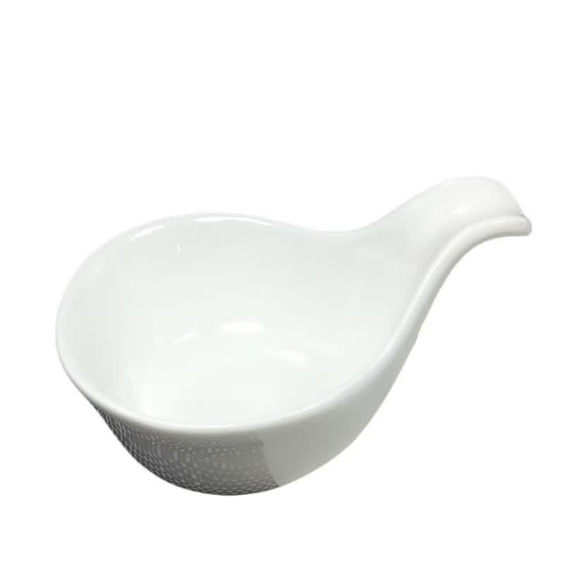 White Ceramic Caviar Spoons