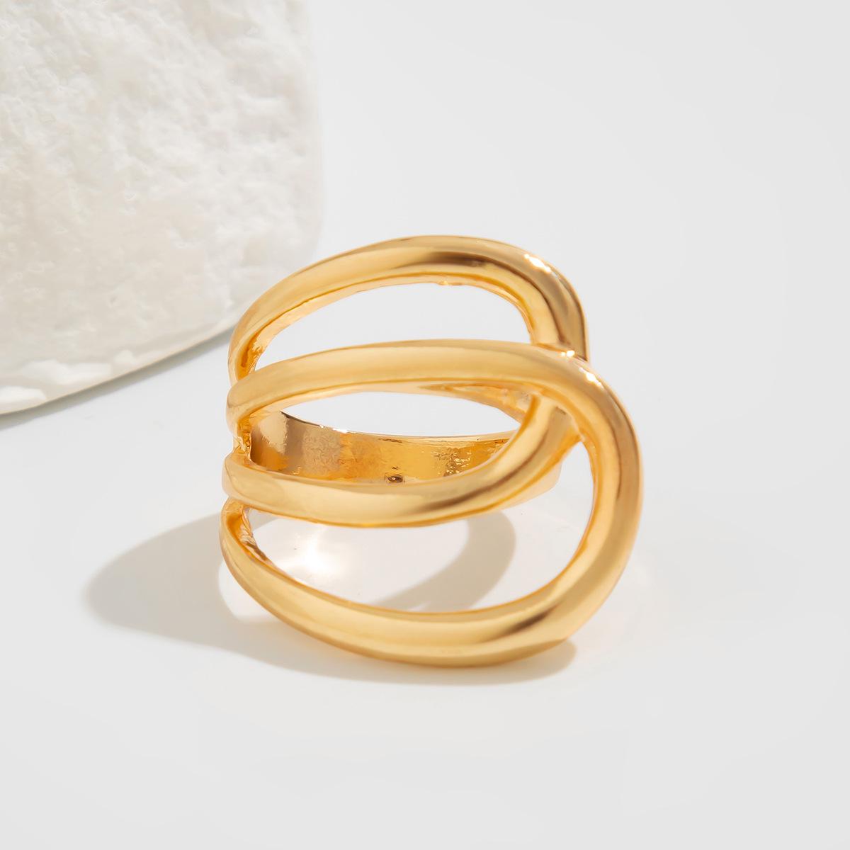 

Широкий геометрический овальный роскошный металлический браслет