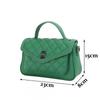 First-layer Cowhide Genuine Leather Women's Bag Diamond-layer Square Cross-shoulder Handbag