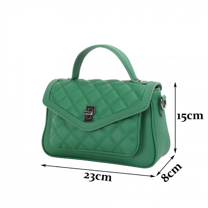 First-layer Cowhide Genuine Leather Women's Bag Diamond-layer Square Cross-shoulder Handbag