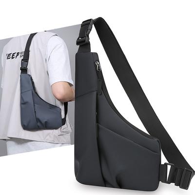 Taška proti krádeži Pánská trojúhelníková taška Oxford taška přes rameno Crossbody taška na hrudník