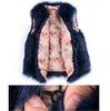 Womens Sleeveless Faux  Waistcoat Solid Collor Winter Loose Vest Coat