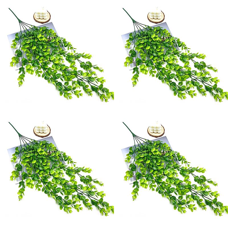 1-4pcs  Artificial Flower Plant Eucalyptus Rattan Vine Hanging Plants Home Garden Decoration Halloween Christmas Decoration 2025