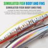 Wide Tongue Depressor Simulated Fish Body 3D Bionic Fish Eyes Hard Bait  Freshwater Fishing