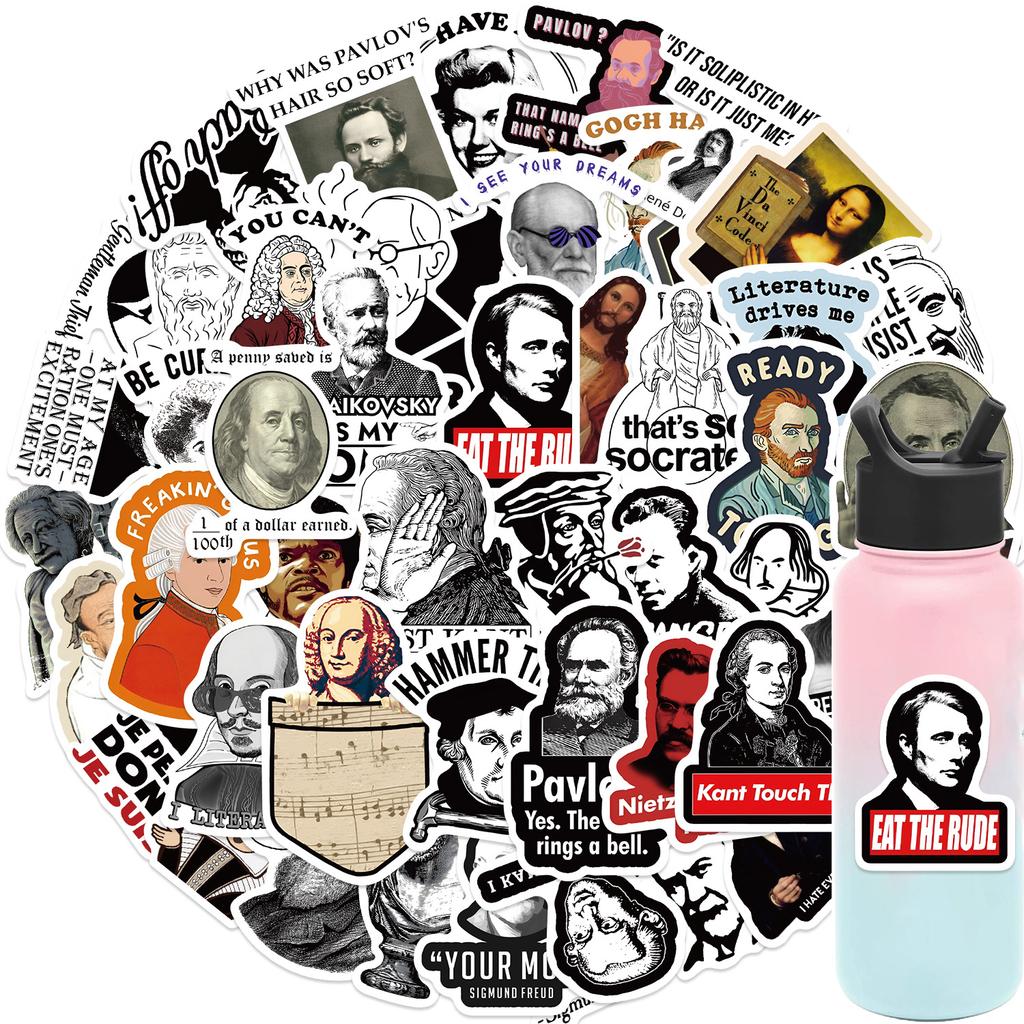 50 Funny Celebrity Expressions Graffiti Stickers Decorate Guitar Notebook Suitcase DIY Waterproof Stickers