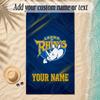 Beach TowelLeeds Rhinos Custom Name Text Personalized Soft Towel for Beach Pool Indoor Home Decor Gift