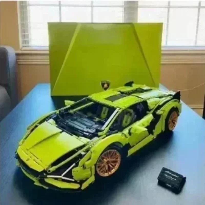 Compatible 42115 Technical Lambos Moc Super Car Model Building Blocks FKP37 Bricks For Adult Toy for Boysand girl Gifts