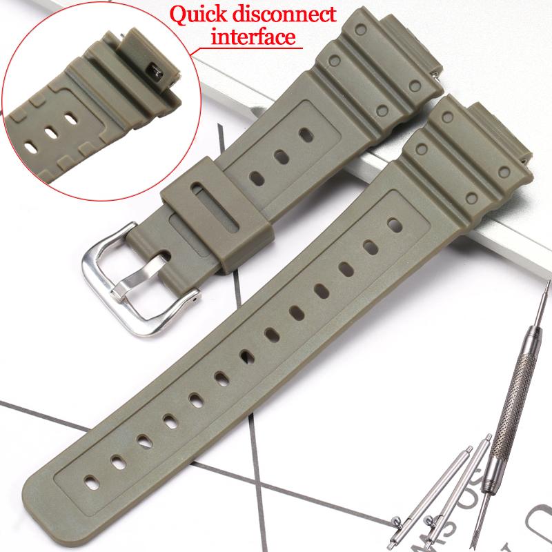 Rubber Strap Suitable For Casio  GA 2100 GA 2110 Men's Sports Waterproof Strap Watch Accessories Replacement Wristband