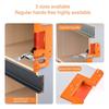 Aluminum Wood Grooving Guide Arcs Grooving Mold Woodworking Round Corner Radius Templates Mold Grooving Tool for Closet