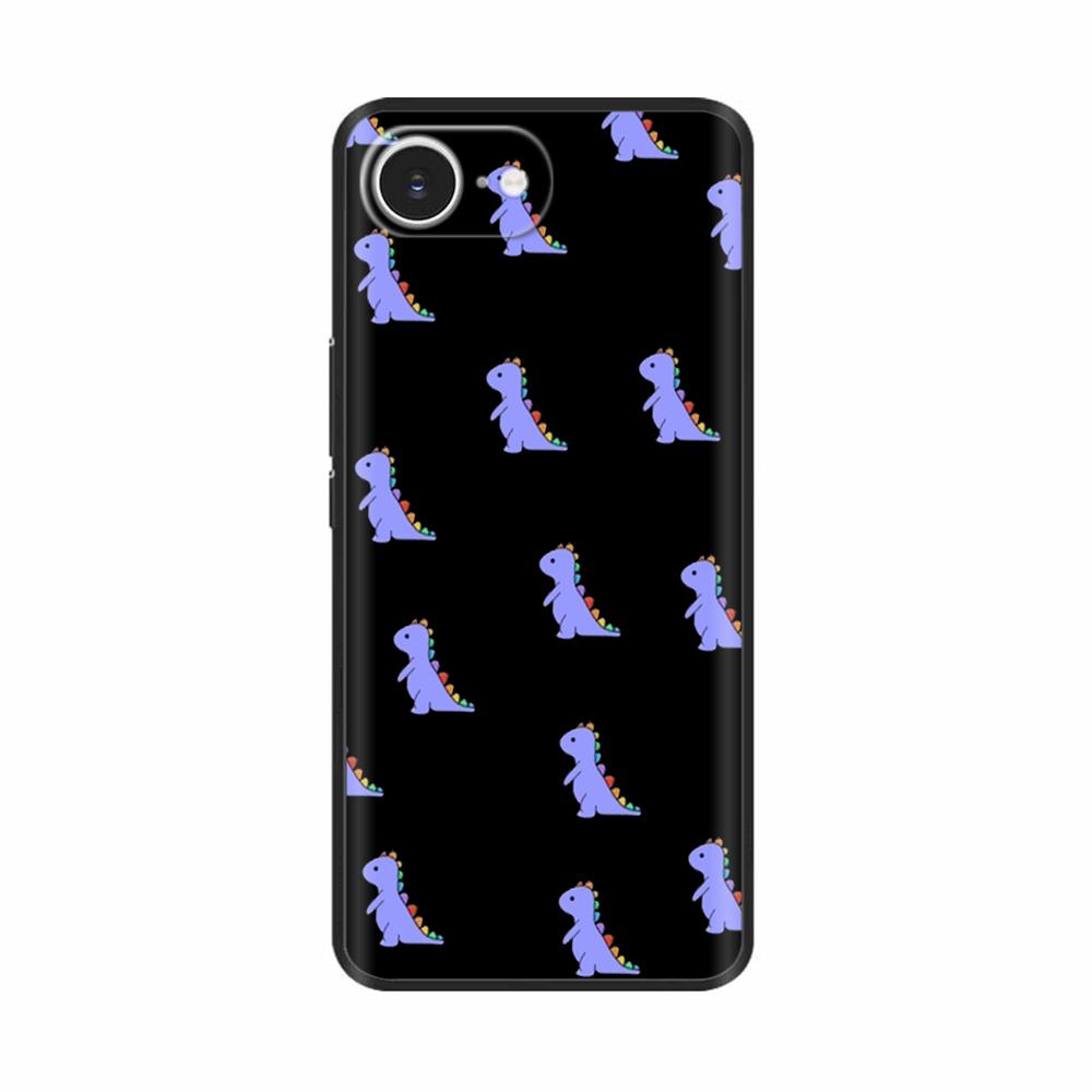 Soft TPU Black Silicon Phone Case For iPhone 16E iPhone16E SE 2025 SE4 5G Painted Shockproof Shell Cover Cases Bumper Funda Capa