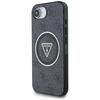 Etui Guess Iml Metal Glitter 4G Circle   Triangle Magsafe Do Iphone 16E Czarny