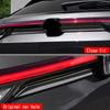For Honda HRV HR-V Vezel   Exterior ABS Carbon Fiber Rear Door Trunk Strip Tailgate Edge Moulding Trims Cover