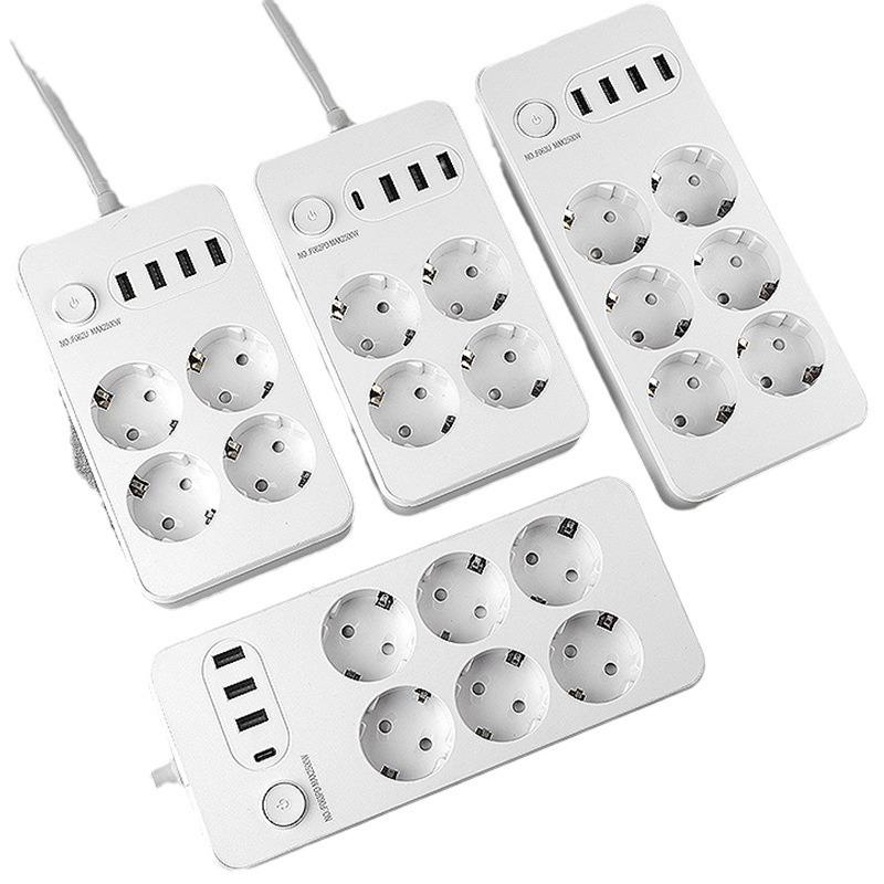 Central Asia & European Standard Two-Round Pin Plug Socket Outlet for Russian, Ukrainian, Indonesian, Korean Markets