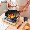 FINSYBO Nitrided Iron Wok with Spatula Set