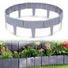 Imitation Stone PP Plastic Garden Fence for Lawns and Landscaping