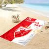 Crvena Zvezda logo Print Beach Towel, Large Soft Quick Dry Towel for Beach Camping Swimming