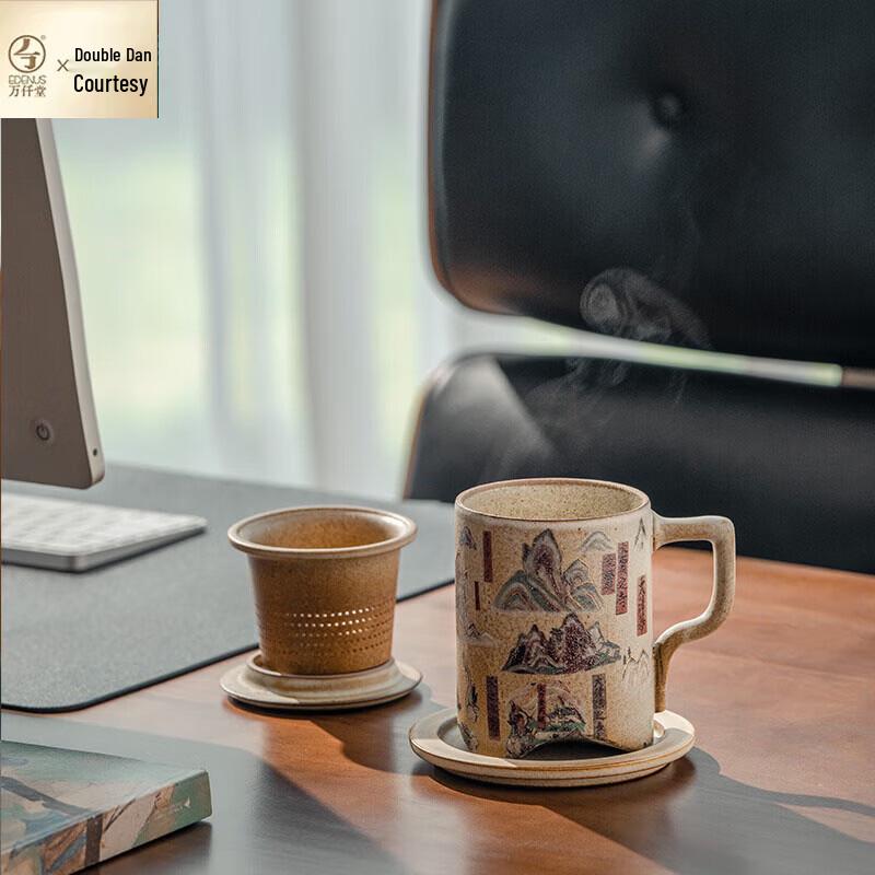 Wanqiantang Dunhuang Ceramic Office Mug