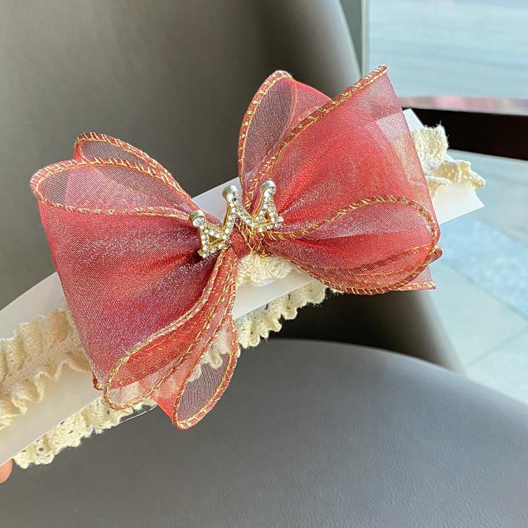 Children's Gauze Bow Headband - Infant/Toddler Hair Accessory